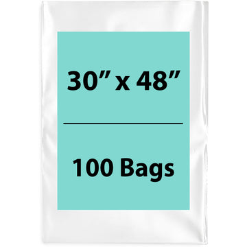 Clear Poly Bags Flat 1.5 Mil Size: 30 inch (width) X 48 inch(Height)